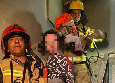 נס בערד: משפחה חרדית חולצה מבניין בוער