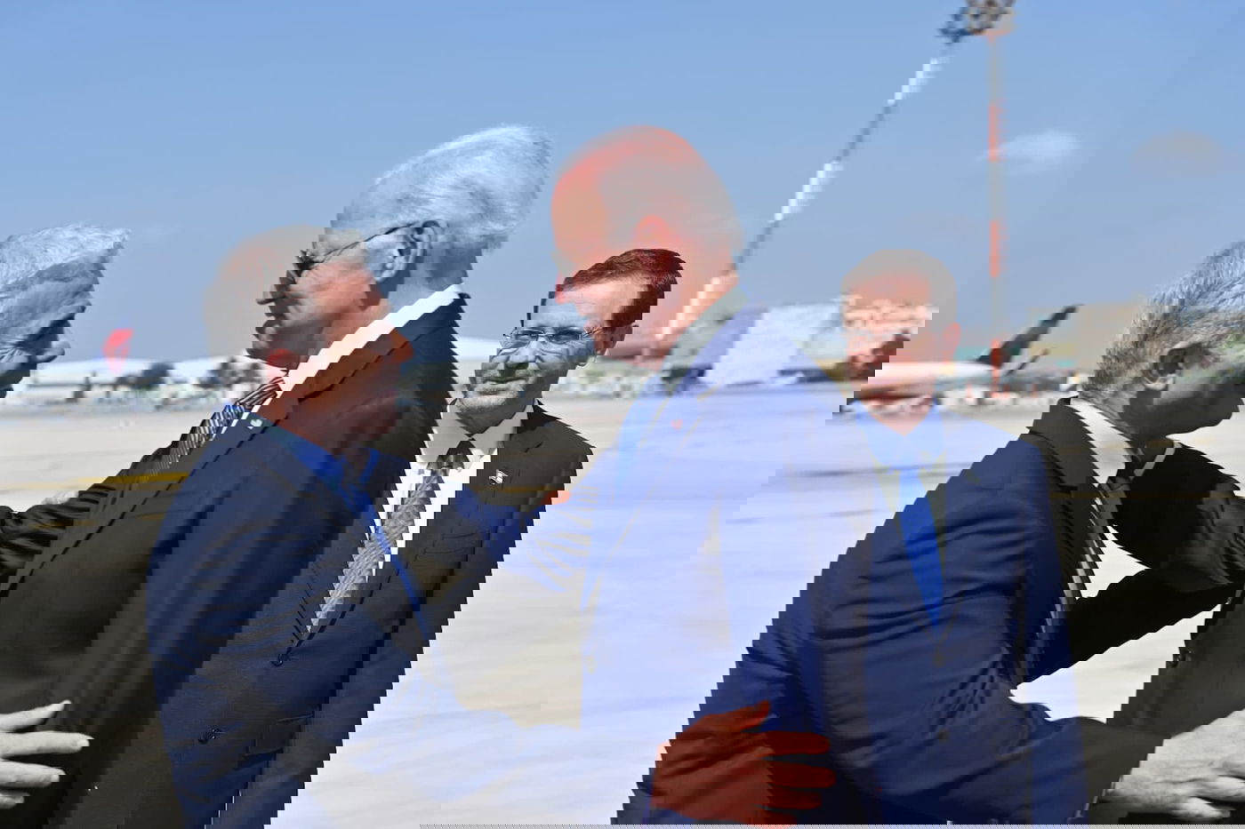 ביידן ולפיד, היום בנתב"ג