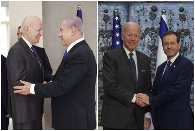 נתניהו והרצוג עם ביידן