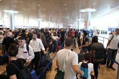 העומסים בנתב"ג | ארכיון