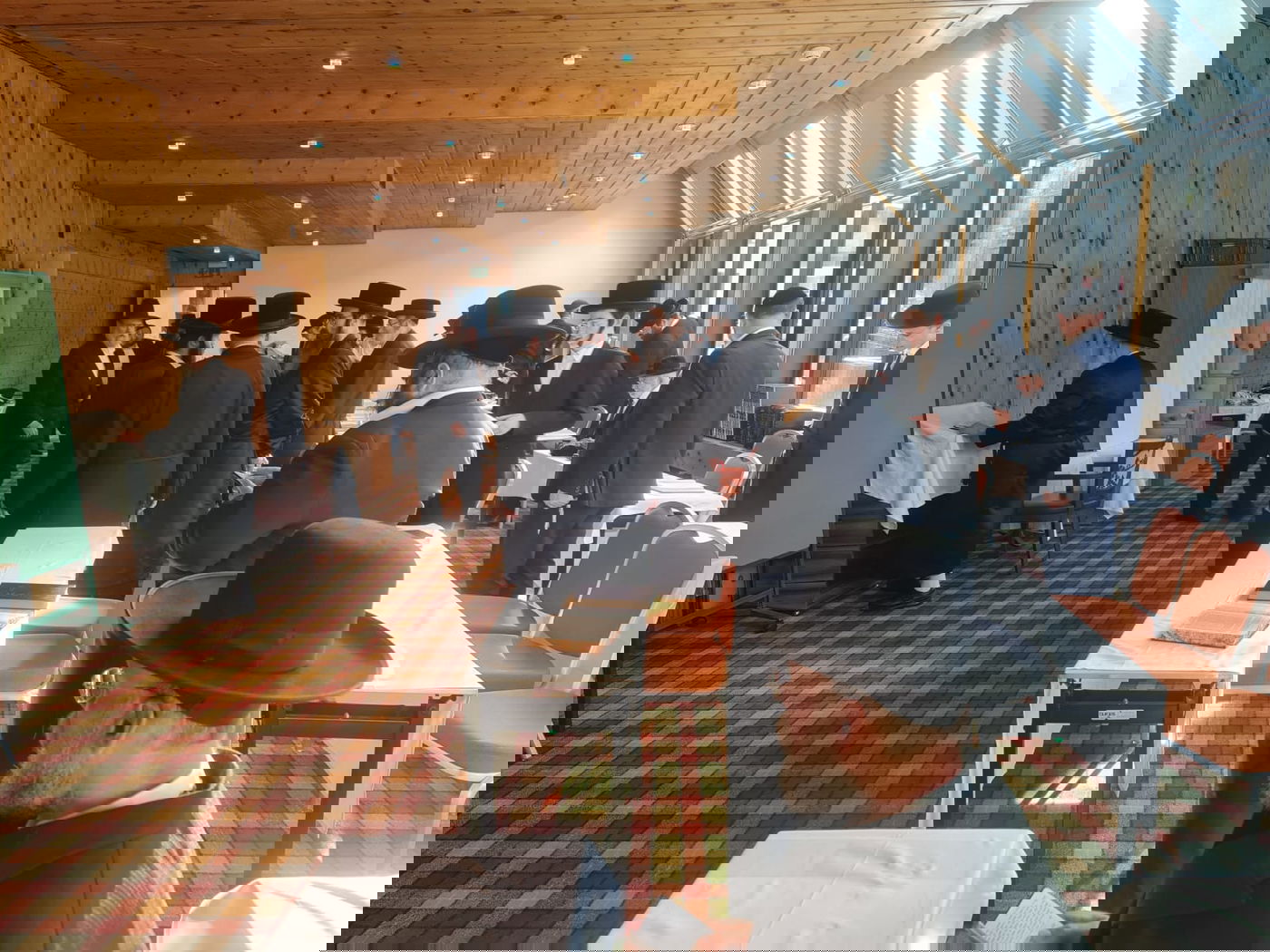 תיעוד: הרבי מויז'ניץ ביקר במלון היוקרתי בשוויץ