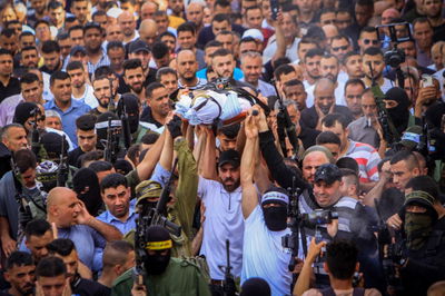 הלוויית מחבל בעזה. אילוסטרציה