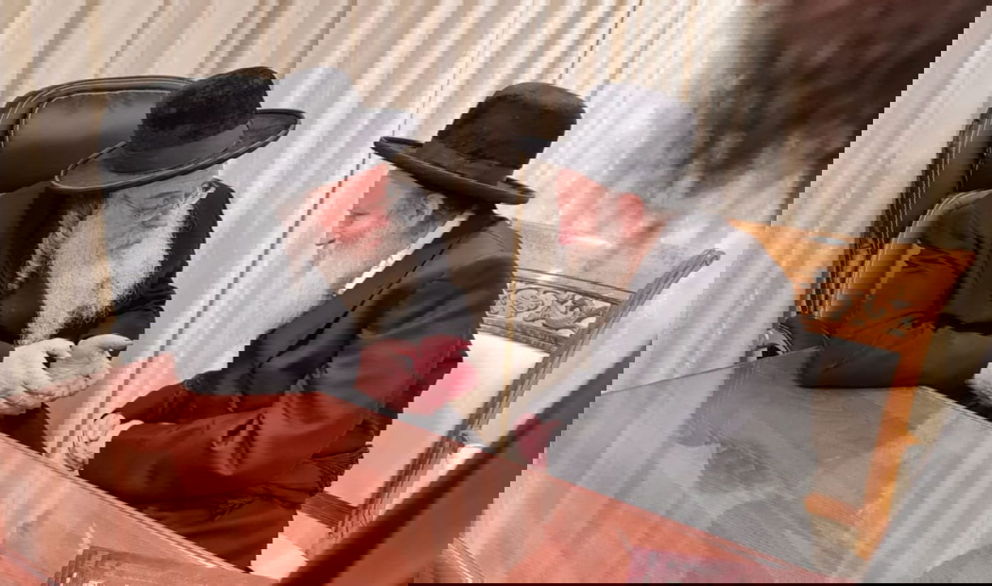 הגרי"מ מורגנשטרן עם הגר"ש אלתר