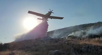 רימון עשן באימון צבאי גרם לשריפה בטבע