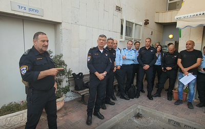 לנוכח המצב: המפכ"ל ערך ביקור במחוז דרום