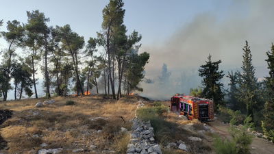 אחד ממוקדי ההצתות
