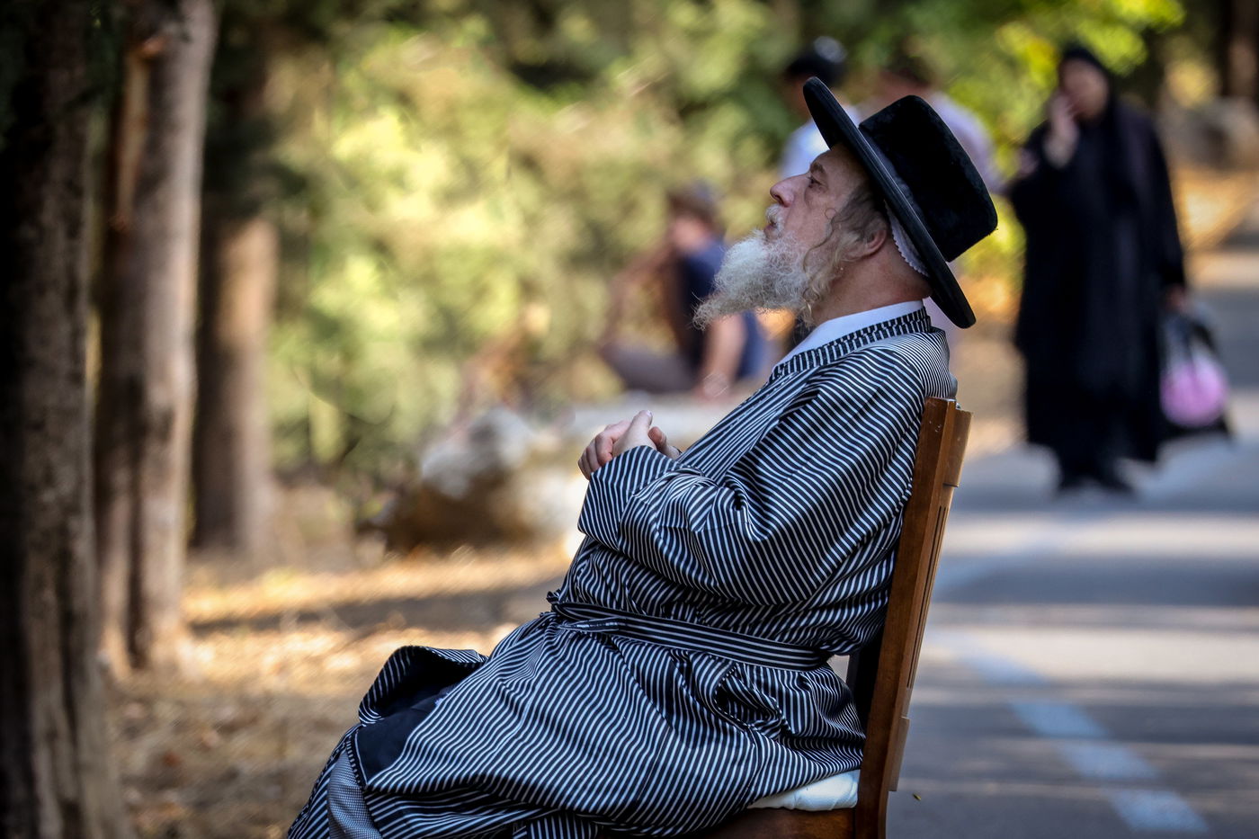 צפת: האדמו"ר ממבקשי אמונה בנאות דשא
