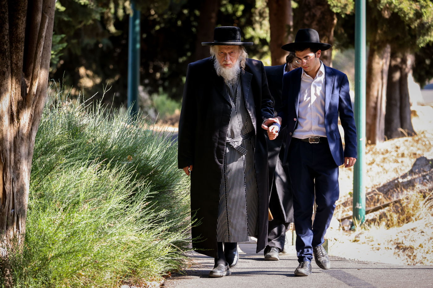 צפת: האדמו"ר ממבקשי אמונה בנאות דשא