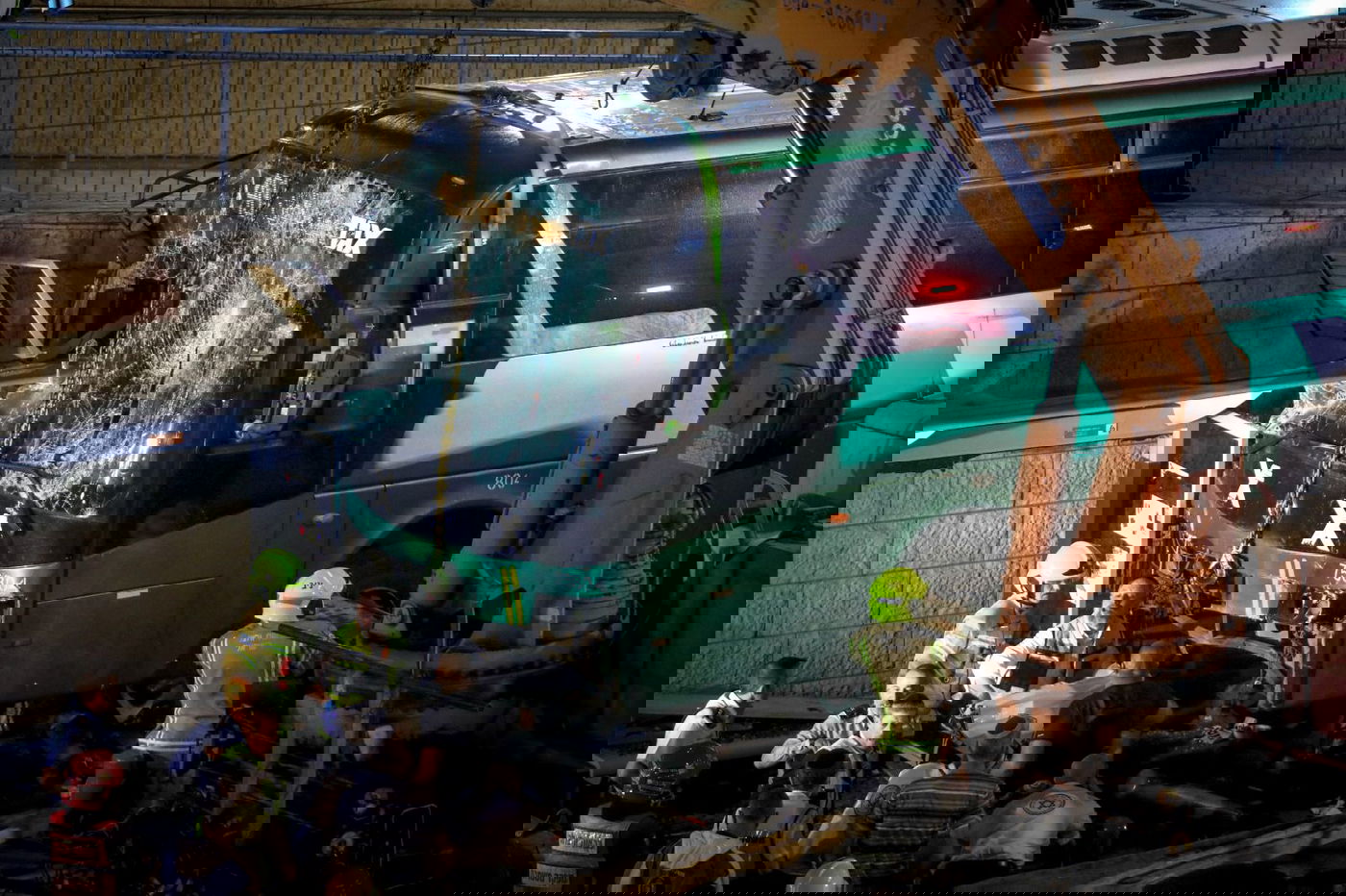 זירת התאונה בליל שישי