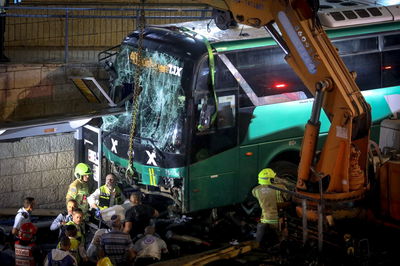 זירת התאונה בליל שישי