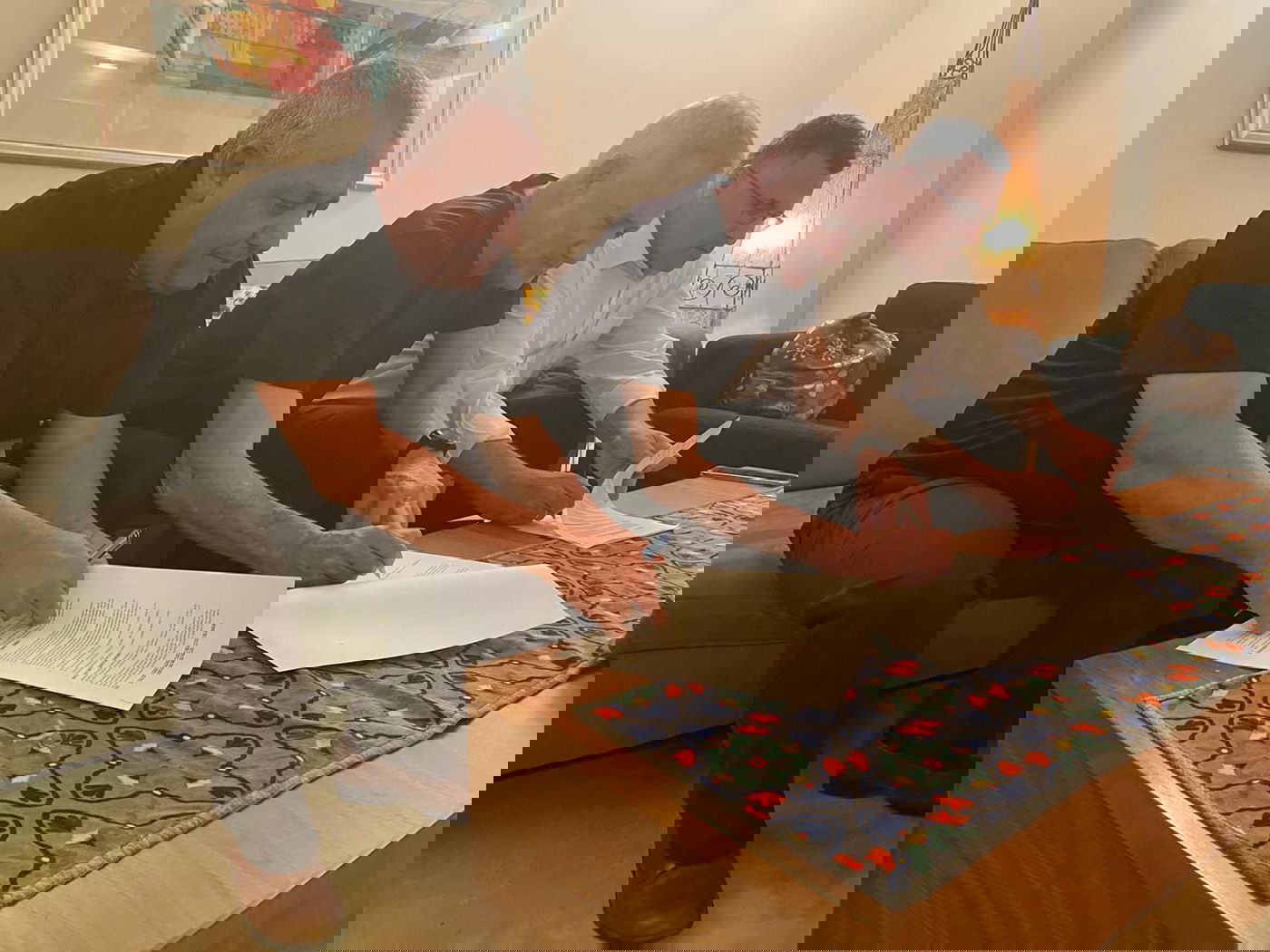 איזנקוט, גנץ וסער בחתימה, אמש