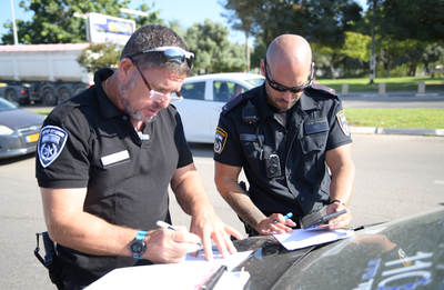 119 דו"חות ו-13 רכבים שהורדו מהכביש | צפו במבצע