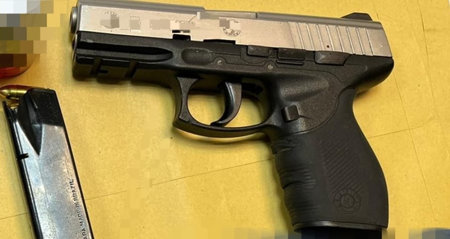 האקדח הטעון שנתפס
