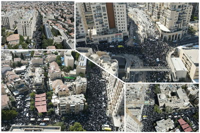 כשרחובות ירושלים השחירו מאדם | תיעוד מהרחפן