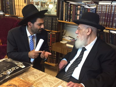ח"כ מיכאל מלכיאלי עם חכם שלום כהן זצוק"ל
