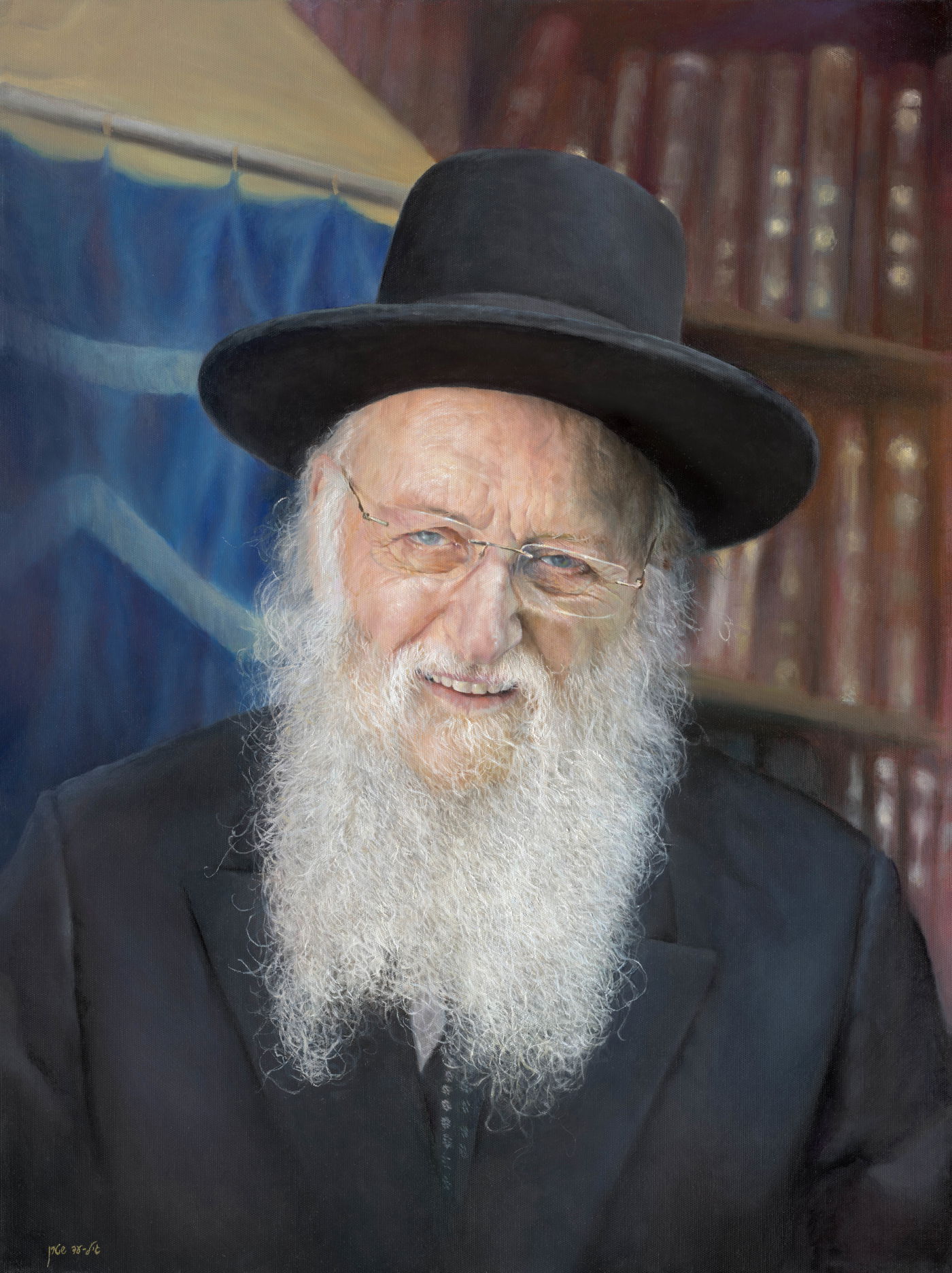 הצייר גילי שטרן צייר את הרב שמחה קוק זצ"ל