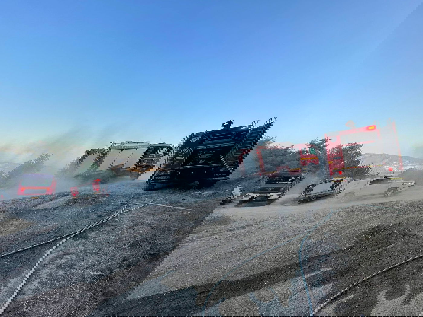 שריפה ליד בית שמש, בתים ומתחם 'איקאה' פונו