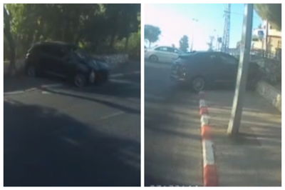 בן 80 לא חש בטוב ופגע בהולך רגל וברכבים | צפו