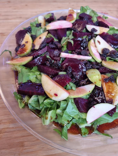 מתכון לסלט סלק ותפוחים אלגנטי ופשוט להכנה