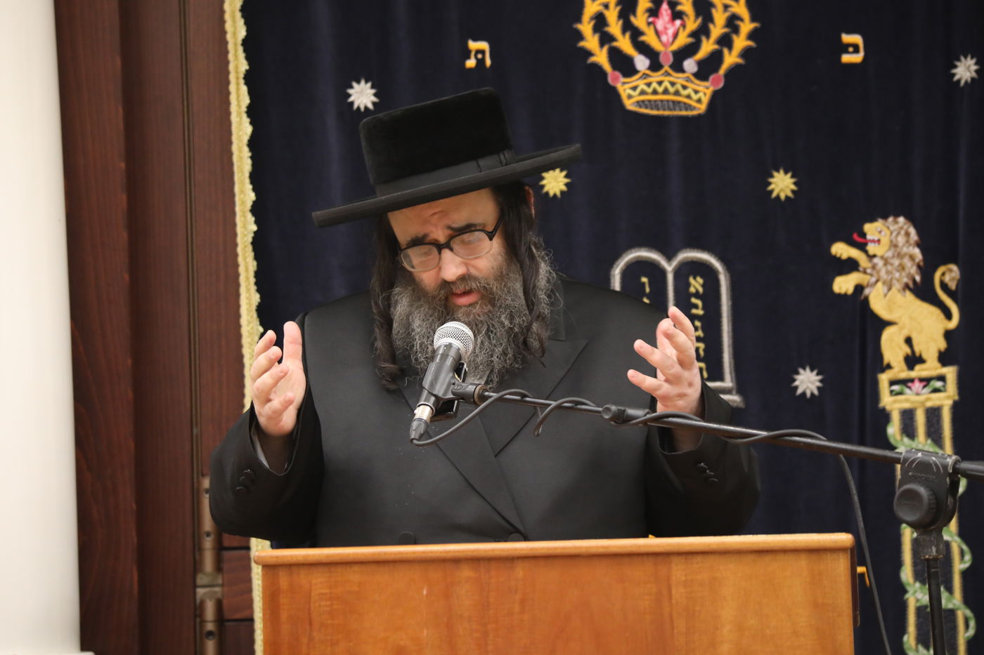 עצרת מספד במלאת שלושים לפטירת גאב"ד העדה