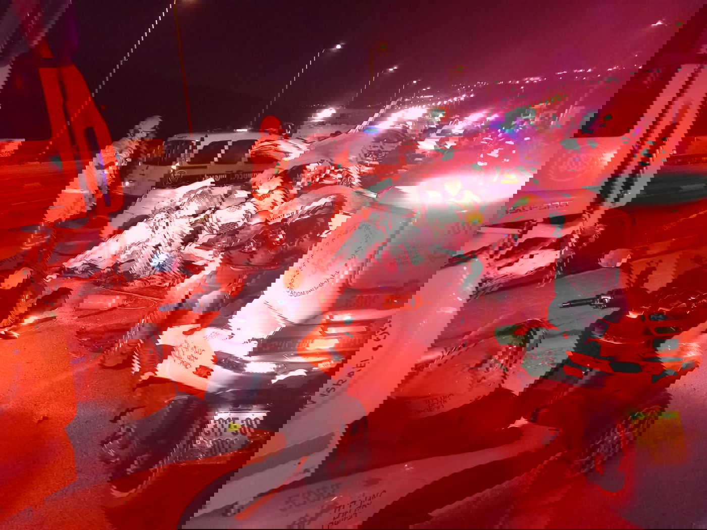 זירת התאונה הקשה