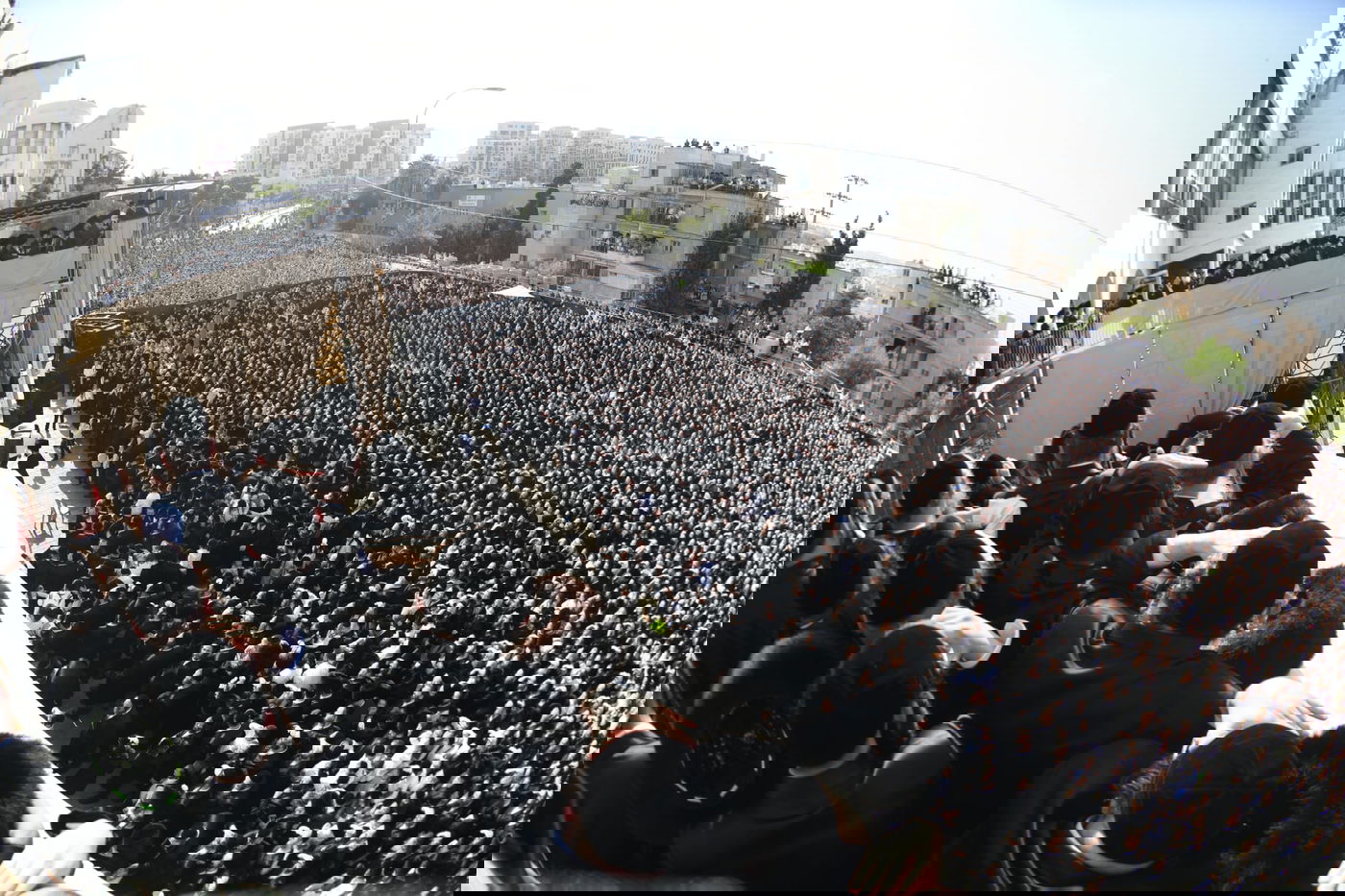 גדולי הרבנים הגיעו: כך נראתה הלילה חתונת הענק בחצר גור