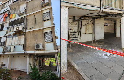 המבנה שחלקו קרס היום