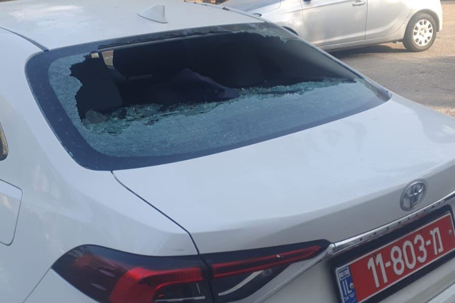 ניידת שהותקפה