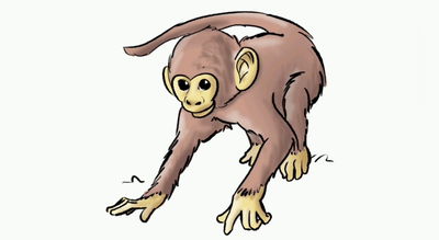 תעסוקה לילדים: בואו ללמוד לצייר 'קוף' בקלות ובהנאה