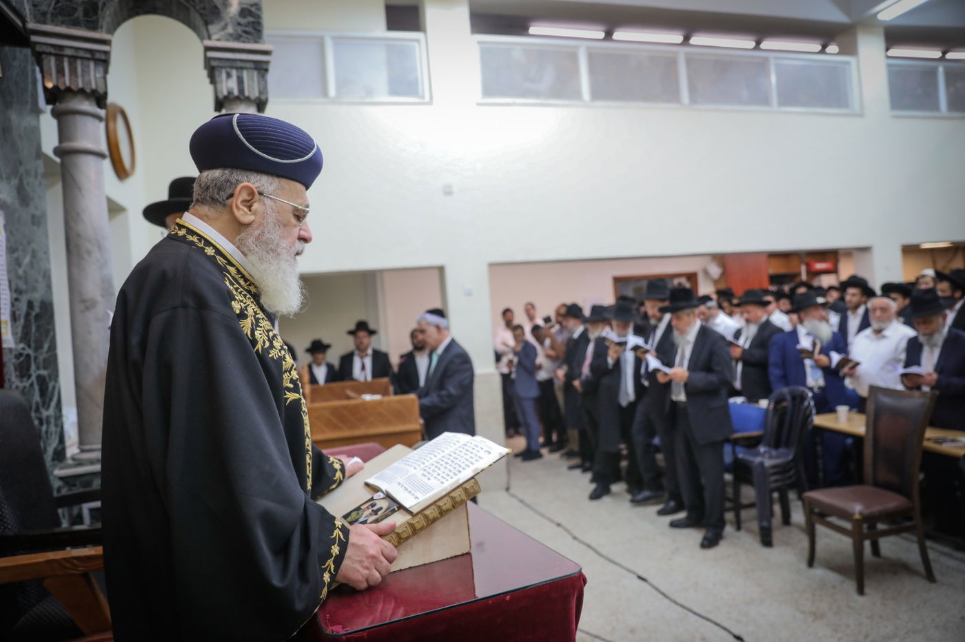 ב'יזדים': מעמד הסליחות בראשות הראשון לציון הגר"י יוסף