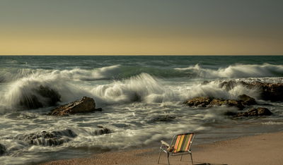 שקיעה בחוף אשקלון