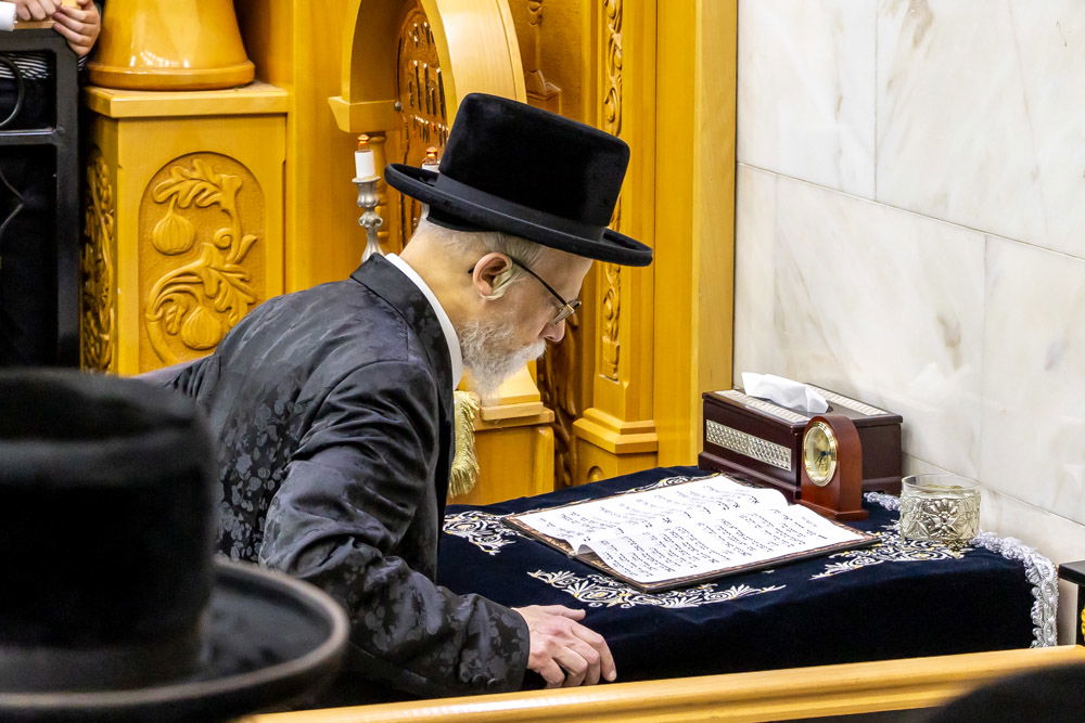 בראשות האדמו"ר: בסערט ויז'ניץ הכניסו ספר תורה חדש
