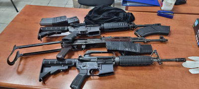 הנשקים שנתפסו הערב