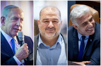 גוש נתניהו מסתפק ב-59, לפיד ומנסור עבאס מתחזקים