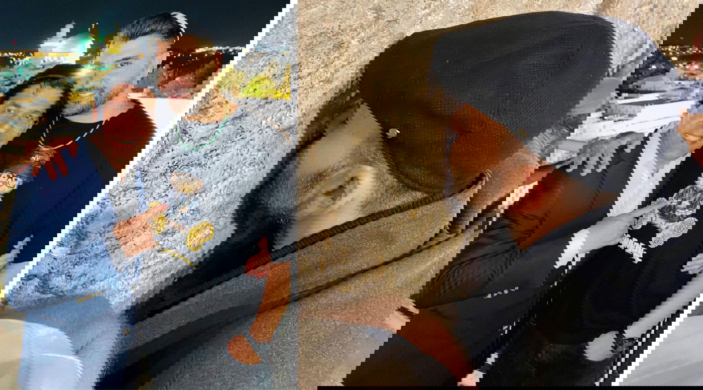 השחקן והזמר ביקשו סליחה בכותל המערבי