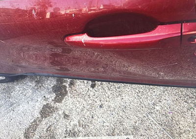 הניסיון לשבור את שמש הרכב | תיעוד הרכב לאחר הנזק