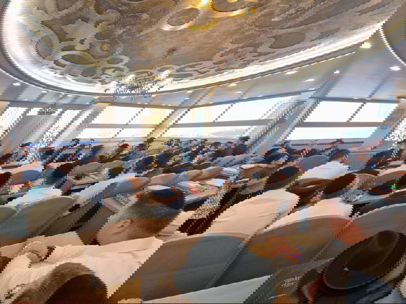 הראש"ל מסר שיעור בבית המדרש של הראשון לציון זצ"ל