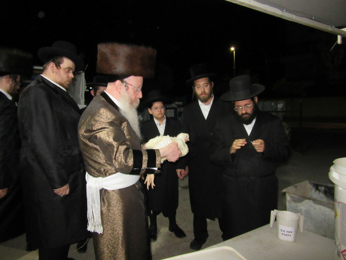 הרבי חילק עוגת דבש: תשליך וכפרות בקרעטשניף קרית גת