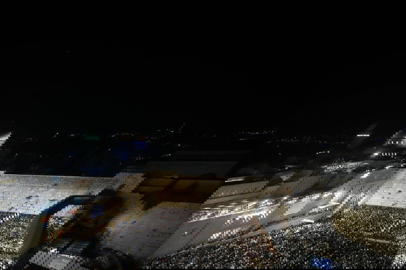 "וּתְשׁוּבָה וּתְפִלָּה"; כך נראות הסליחות האחרונות בכותל