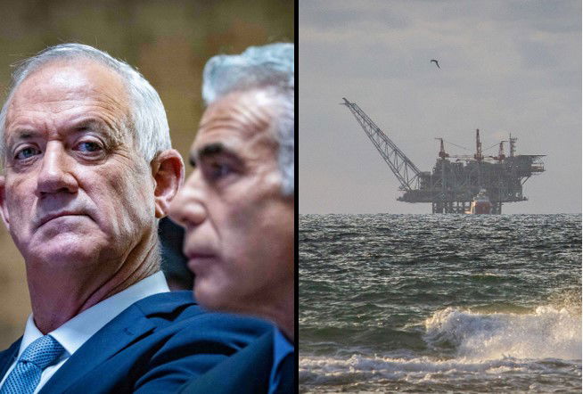 משמאל: גנץ ולפיד, היום