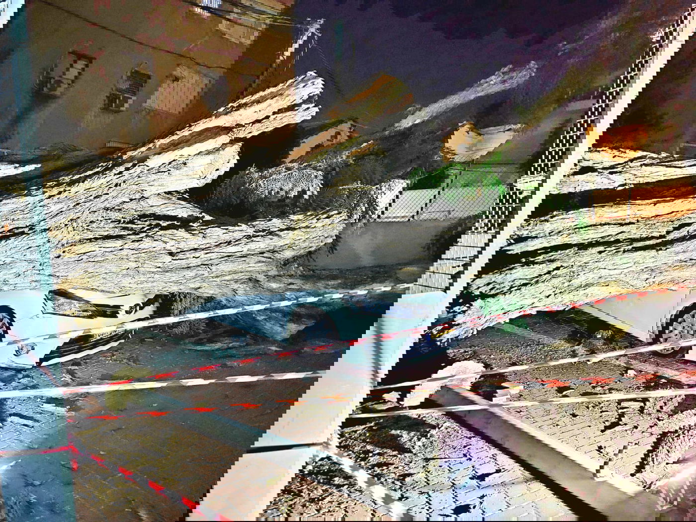 נס בחג בפתח תקווה: עץ ענק קרס - מטרים ספורים מהסוכות