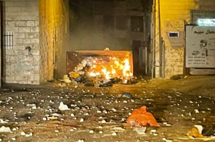 המהומות בירושלים, הלילה