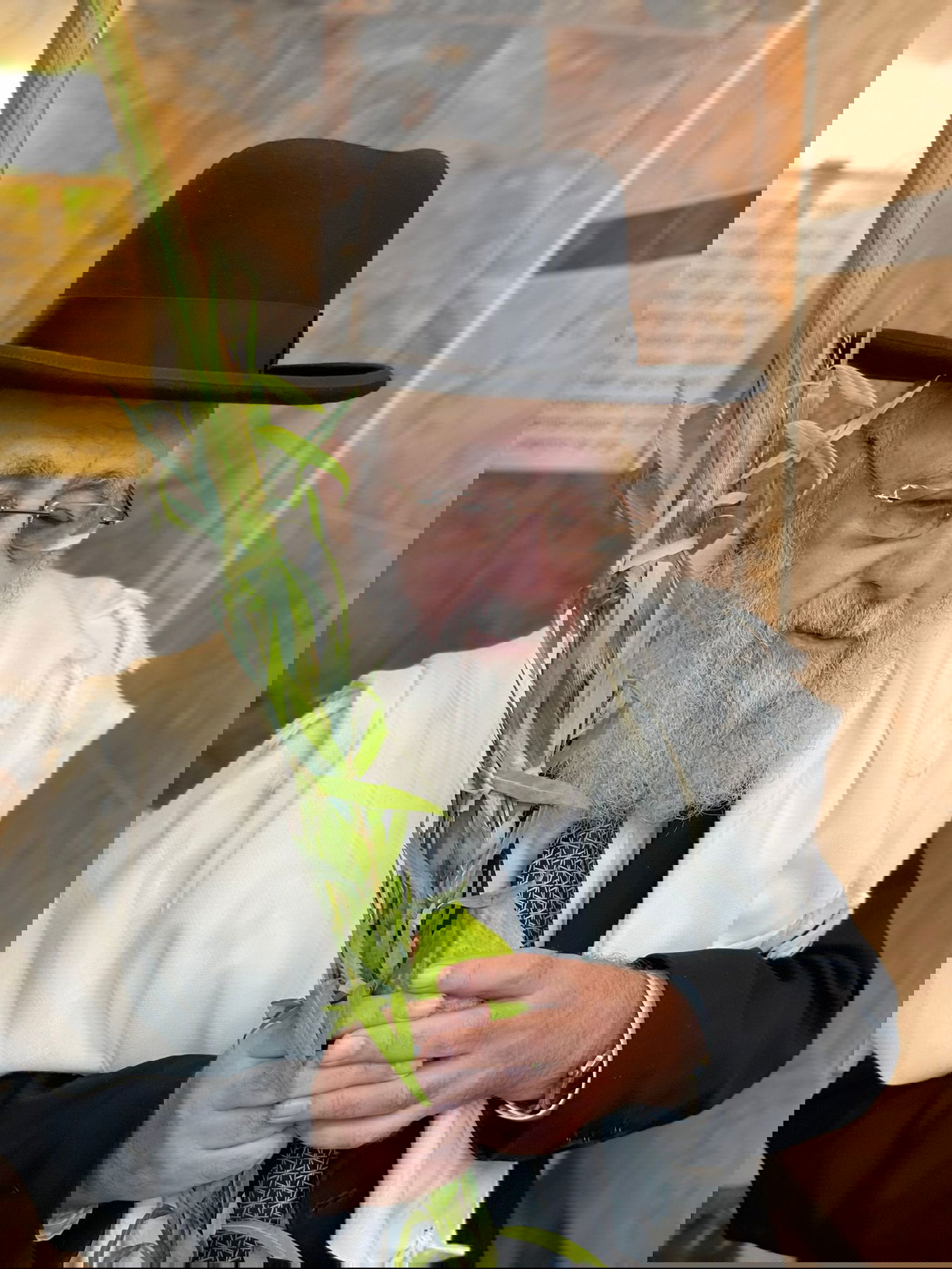 תיעוד מיוחד: תפילה, נענועים ועלייה לרגל במעונו של הראש"ל