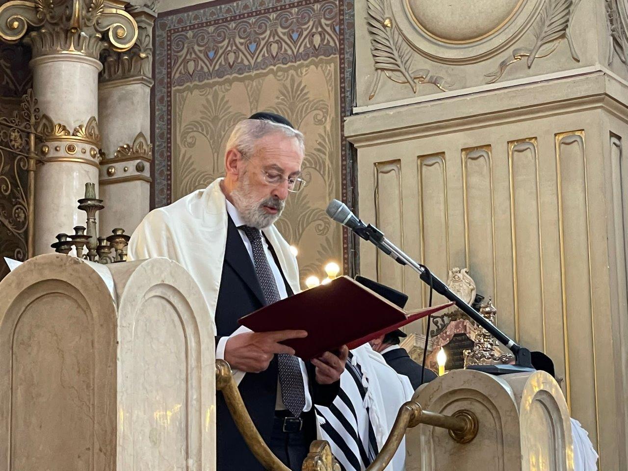 הרב די סייני בנאום מרגש