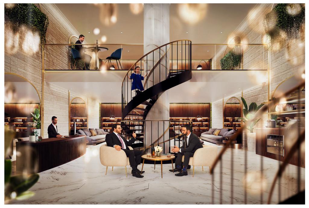 הלאונג בפרויקט היוקרה ג'רוזלם אסטייט במתחם שנלר