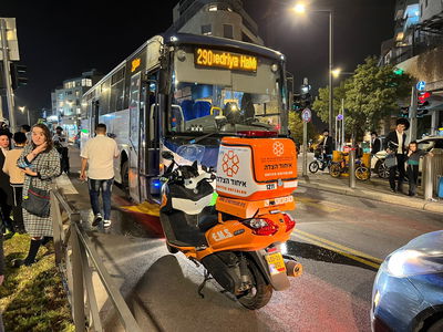 ירושלים: פצוע בינוני בתאונת דרכים ברחוב ירמיהו