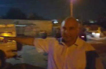 אליהו ליבמן בזירת הפיגוע