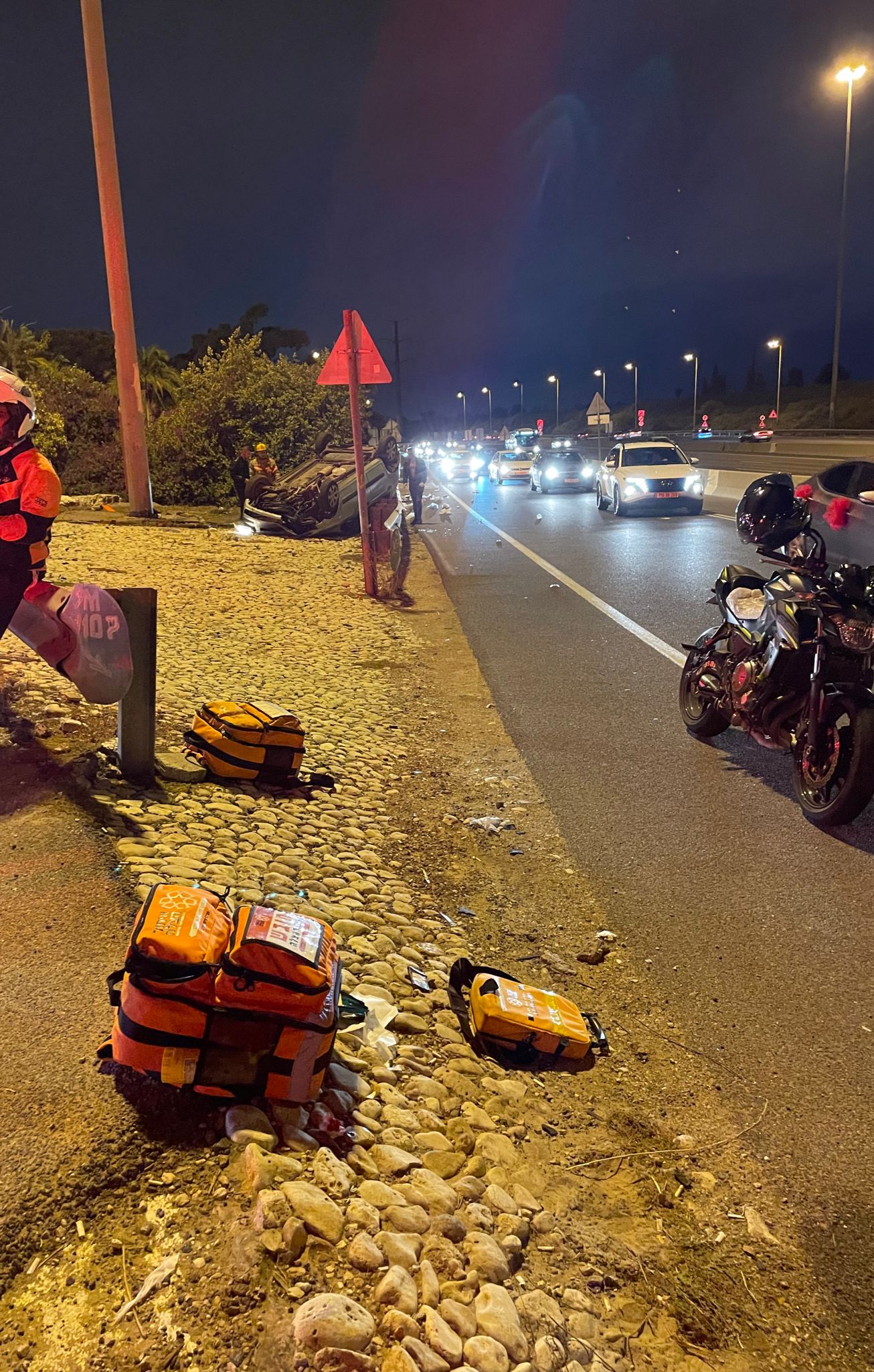 צעיר חרדי כבן 19 התהפך עם רכבו - ונפצע