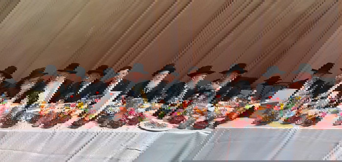 רב העיר אלעד חיתן את נכדו הראשון, אישי ציבור באו לברך