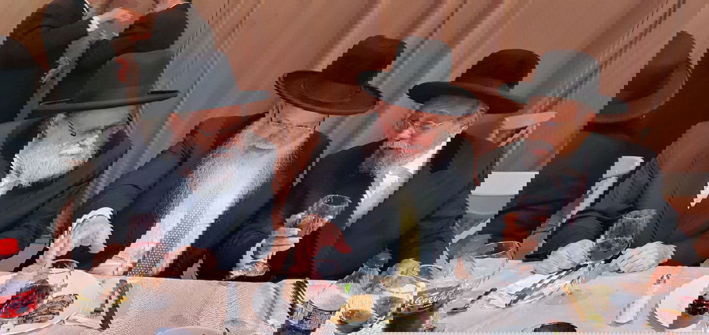 רב העיר אלעד חיתן את נכדו הראשון, אישי ציבור באו לברך